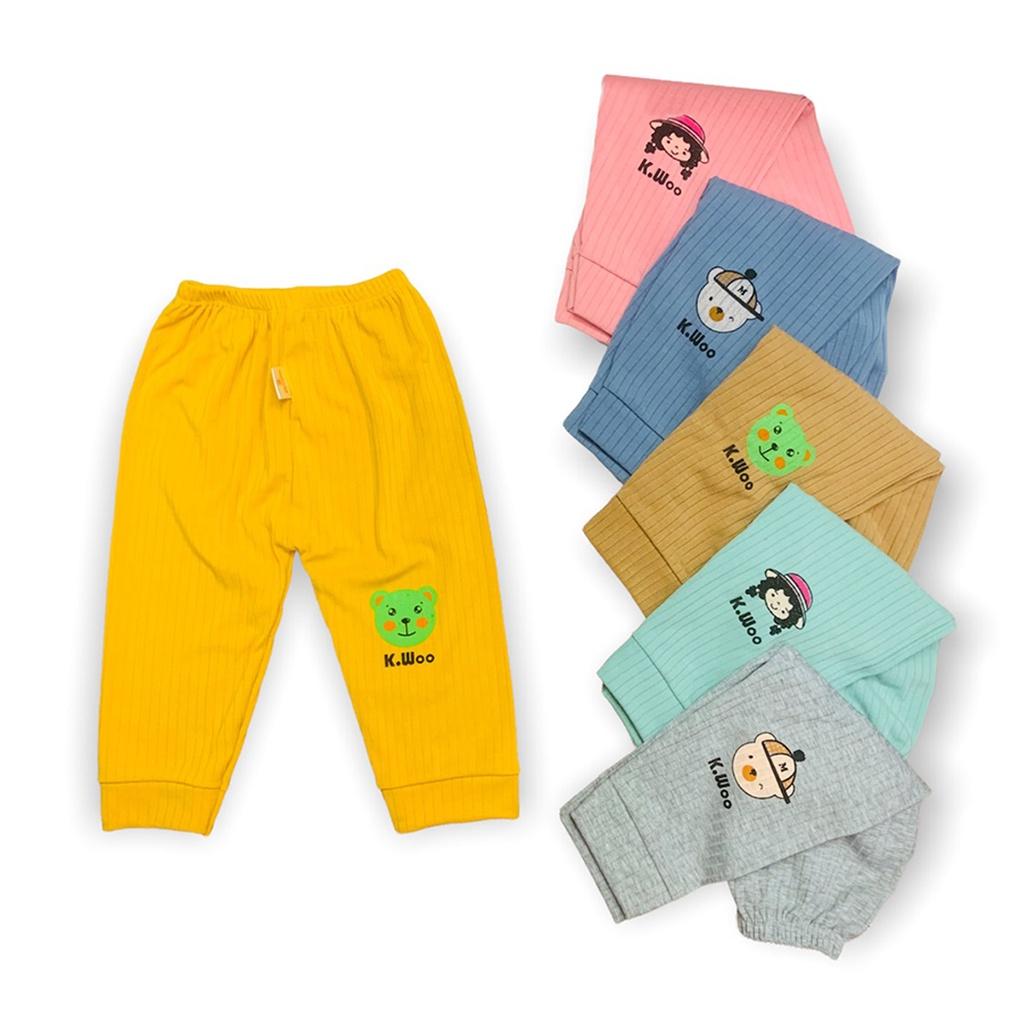 Quần dài cho bé trai bé gái LYBABY quần dài thun gân cho bé QCD13