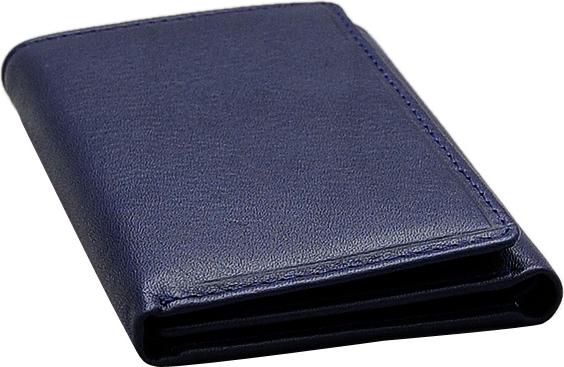 Ví Nam Da Bò Thật Cao Cấp Màu Xanh Navy EVM74
