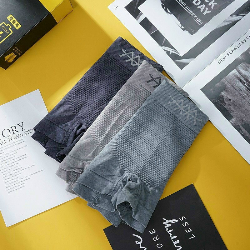 Combo 3 quần lót nam dệt kim cao cấp relaxstore, quần boxer dệt nam