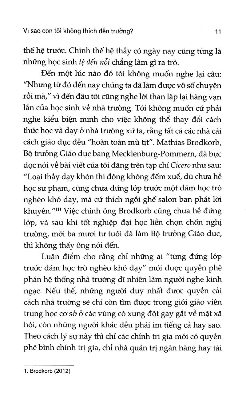 Vì Sao Con Tôi Không Thích Đến Trường?
