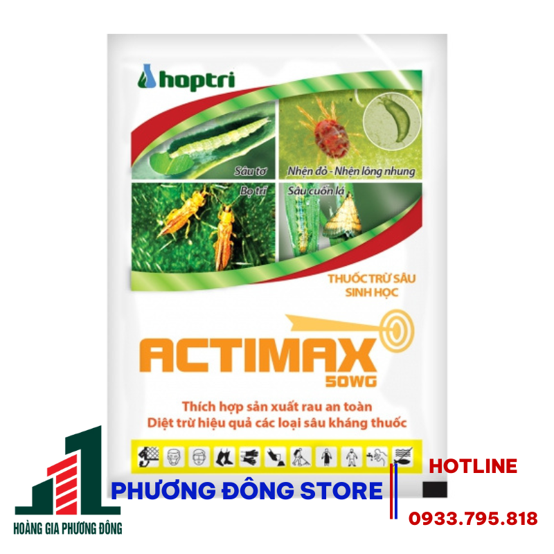 Thuốc trừ sâu sinh học thế hệ mới Actimax 50WG - gói 10g, gói 15g, chai 100g