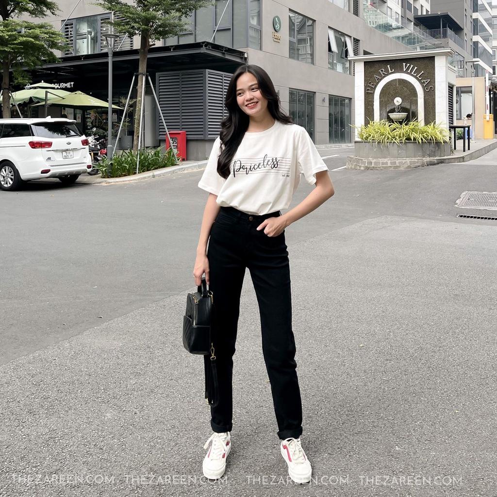 QUẦN JEANS BAGGY BASIC ZAREEN JEA128 ĐEN