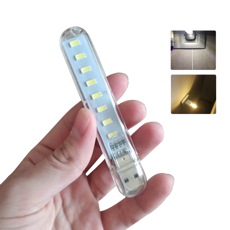 Đèn led USB 8 bóng siêu sáng - Hàng chính hãng