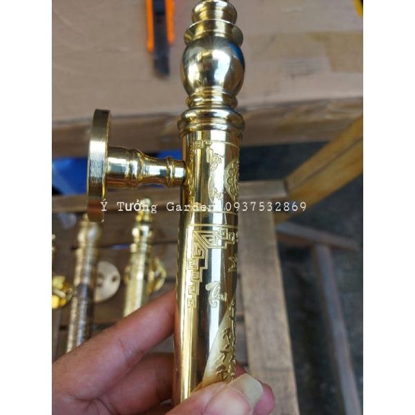 Tay nắm cửa gỗ, tay nắm cửa cổng đồng thau đúc