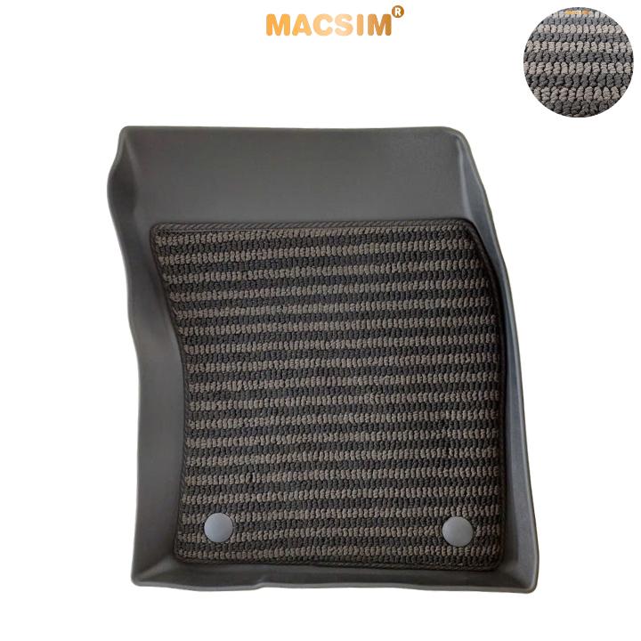 Thảm Lót Sàn 2 Lớp TPE Macsim Toyota Cross Chuẩn Form, Bền, Không Mùi (sd3 xám đen ct)