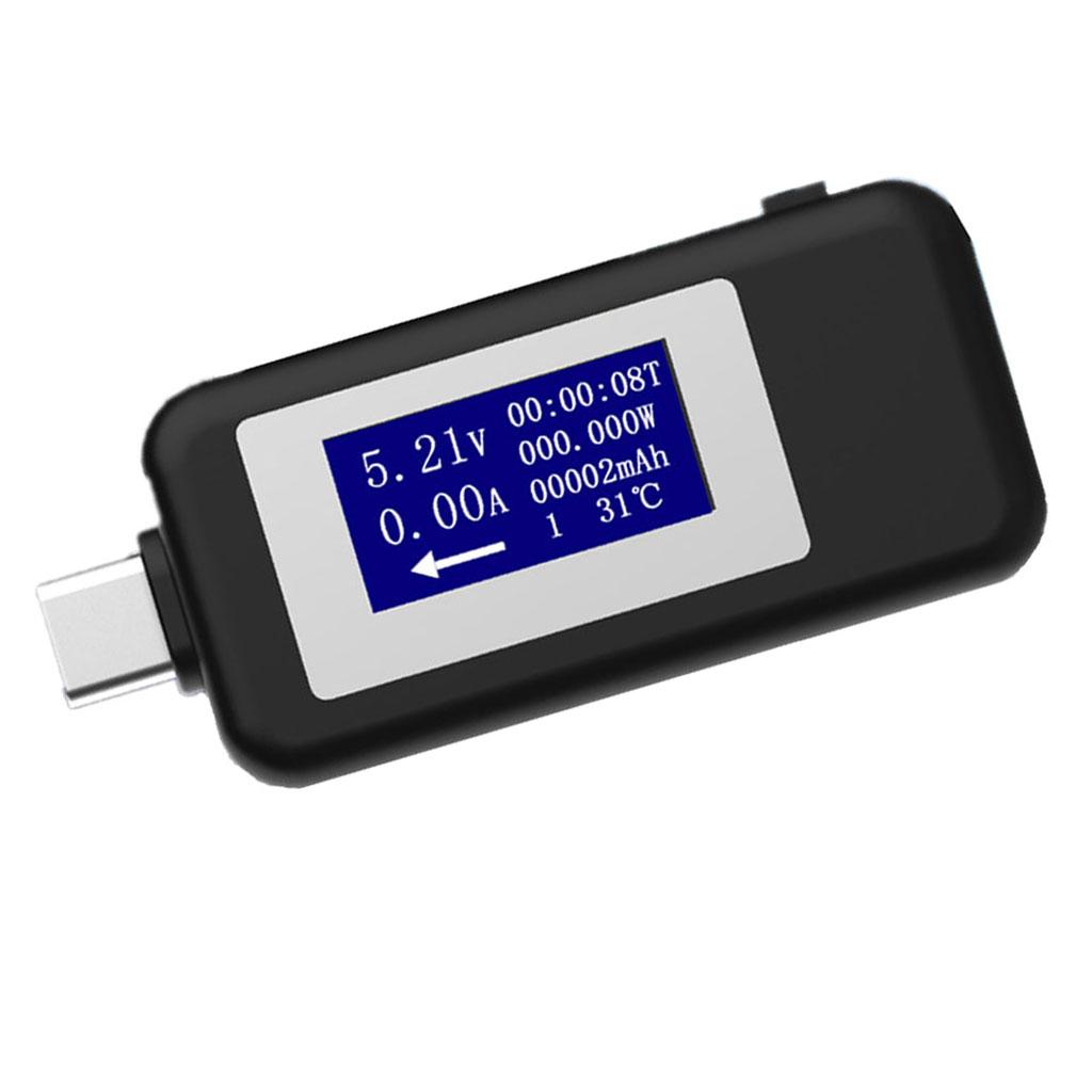 USB-C Voltage and Current Tester Meter  Digital Monitoring Gauge DC 4-30V