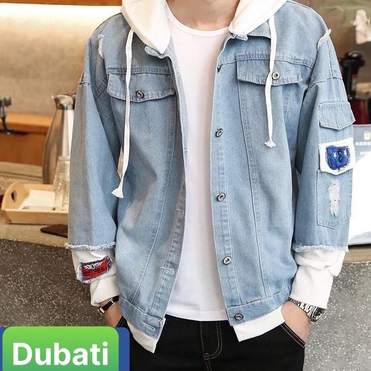 ÁO KHOÁC JEAN ÁO JEAN NAM NỮ CAO CẤP WASH RÁCH CÓ NÓN NỈ PHONG CÁCH TRẺ TRUNG- DUBATI FASHION