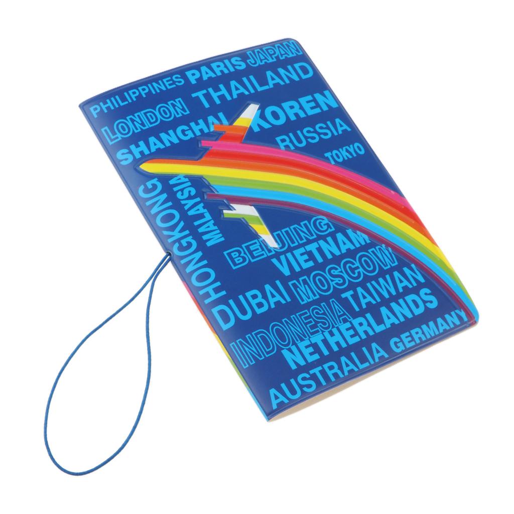 Waterproof 3D PVC Cool Cartoon Passport Holder Men Women Travel Wallet Card Case Cover