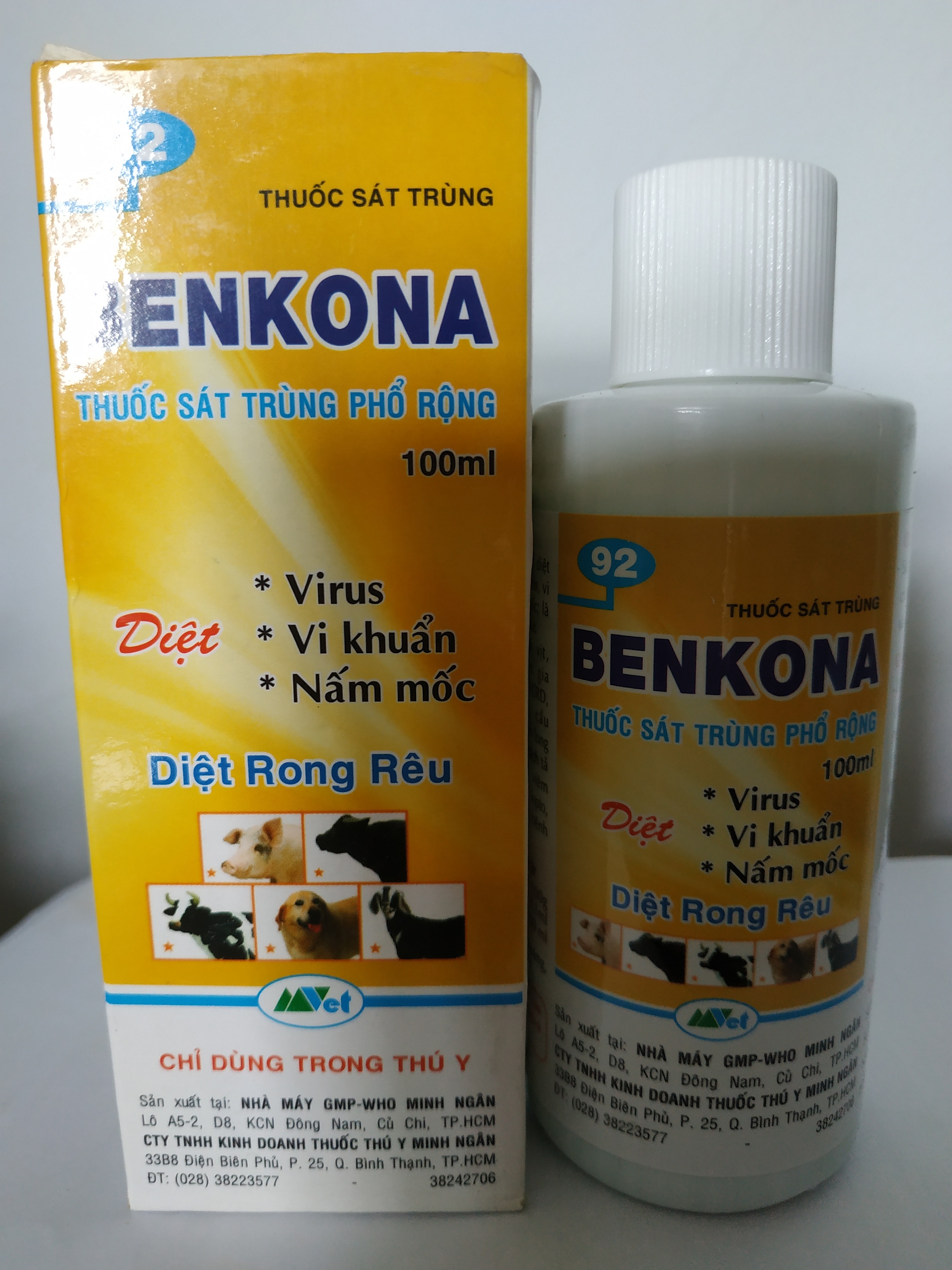 Benkona trừ nấm trên giá thể, cây trồng  - chai 100ml