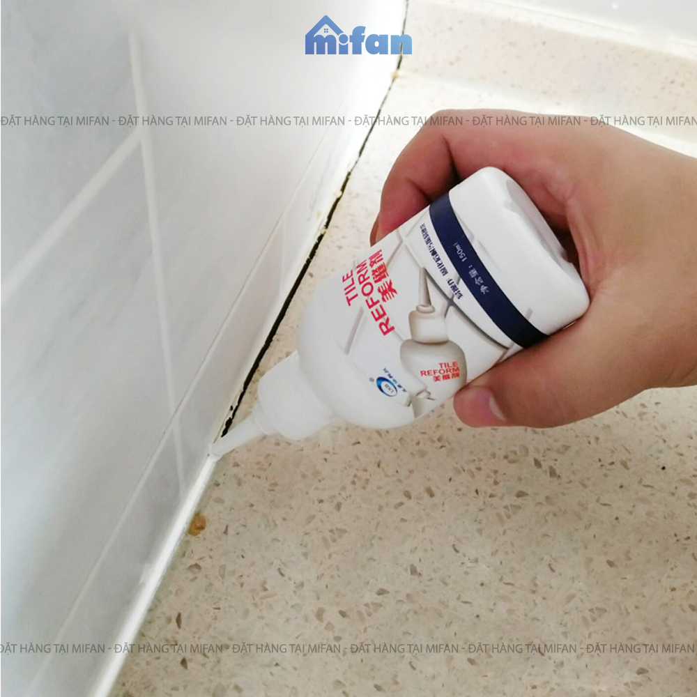 Keo Sơn Kẻ Chỉ Gạch Cao Cấp LKB 280ml Tile Reform - Keo chà ron sứ trám mạch gạch sàn nền nhà tắm, tường, bồn rửa chén, bồn cầu - Tặng kèm bộ dụng cụ