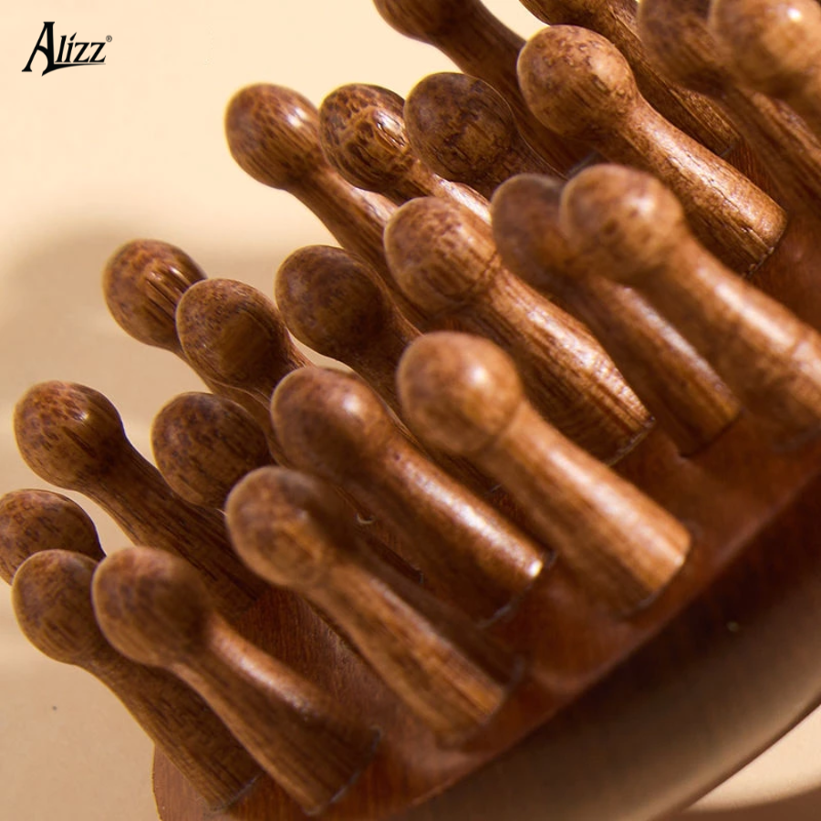 Lược gỗ đàn hương massage đầu giúp thư giãn và giảm hiệu quả nhanh chóng