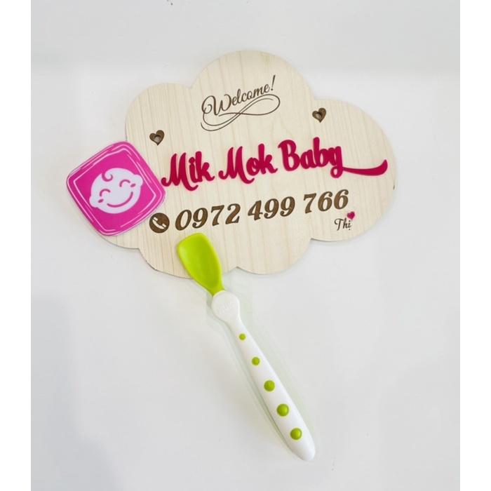 Thìa ăn dặm mềm nhựa có hộp của Nuk