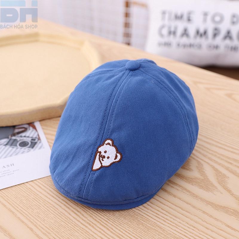 Mũ BERET phiên bản Hàn Quốc, 100% Cotton, thời trang, dễ thương cho bé cho bé từ 1-4 tuổi