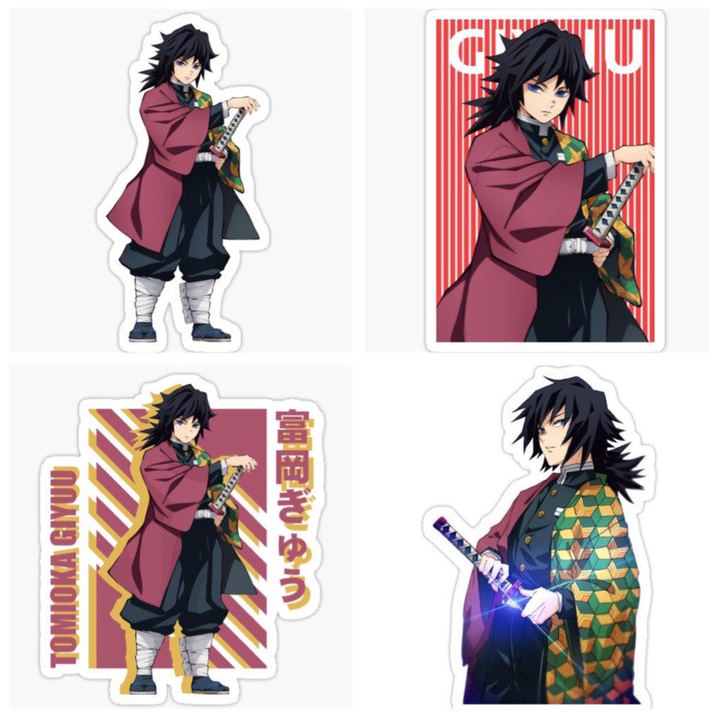 Sticker Tomioka Giyuu-Kimetsu no Yaiba Set 60