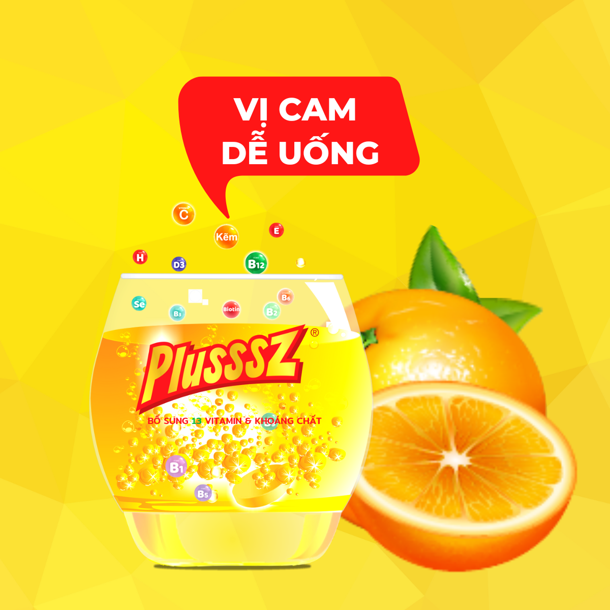 {COMBO5TUYP} Viên sủi Plusssz Max Multivitamin hương vị Cam không đường bổ sung vitamin C và khoáng chất dạng hòa tan, dễ hấp thu hỗ trợ tăng cường đề kháng, vững vàng sức khỏe (Tuýp 20 viên sủi).