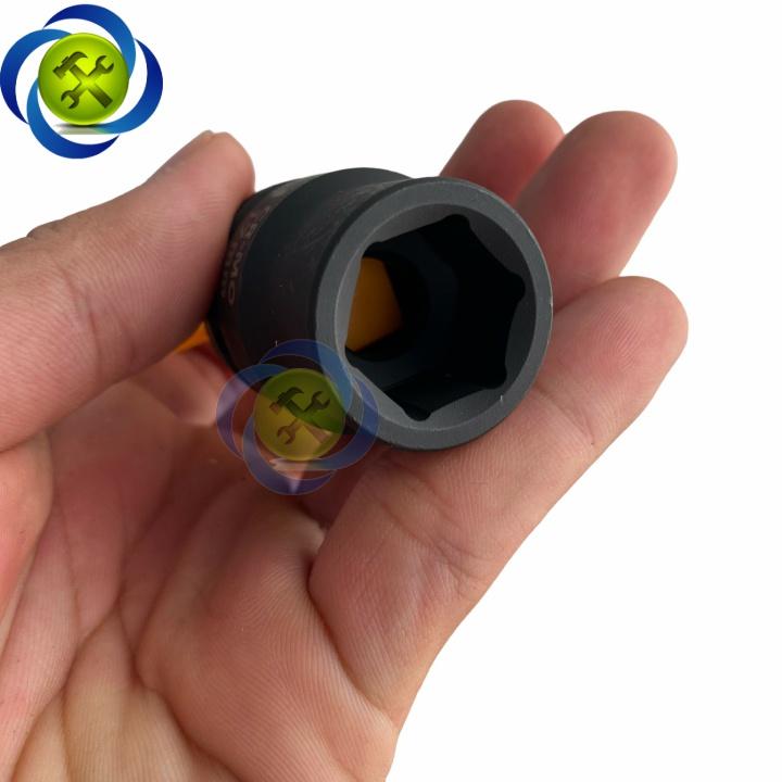 Tuýp 17mm 1/2 đen ngắn Tolsen 18217 loại 6 cạnh thép CR-MO