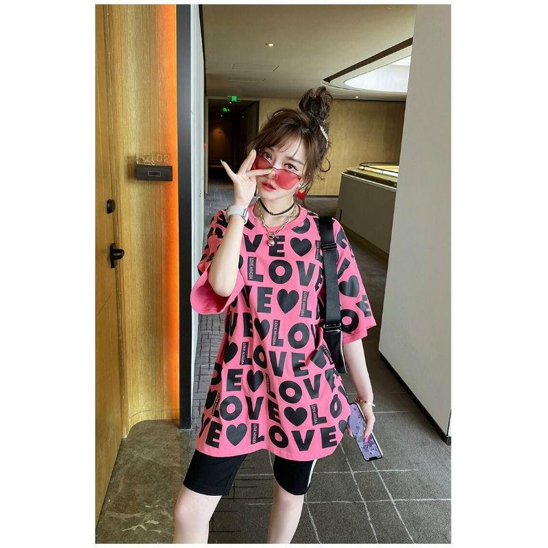 Sét đồ bộ nữ thời trang chữ love cao cấp thun cotton 100%
