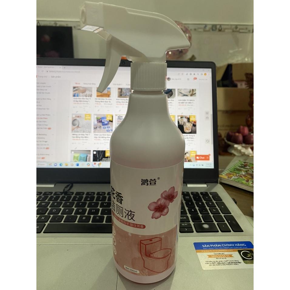 Xịt tẩy rửa nhà vệ sinh hương hoa anh đào dạng bọt nội địa trung hot hot