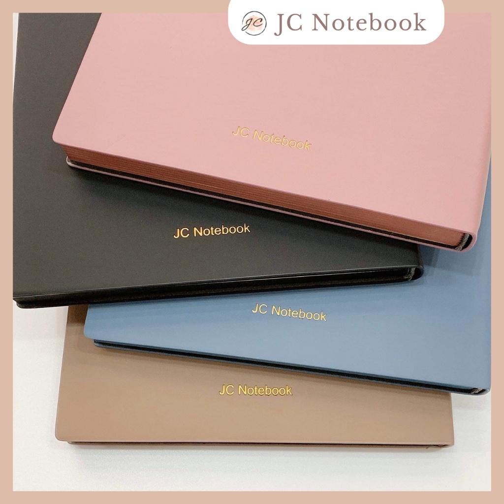 Dusty Pink Color Edge Notebook - Sổ Tay Bìa Da Mềm - Da PU A5 In Viền Màu - Sổ Line Ruột Kẻ Ngang