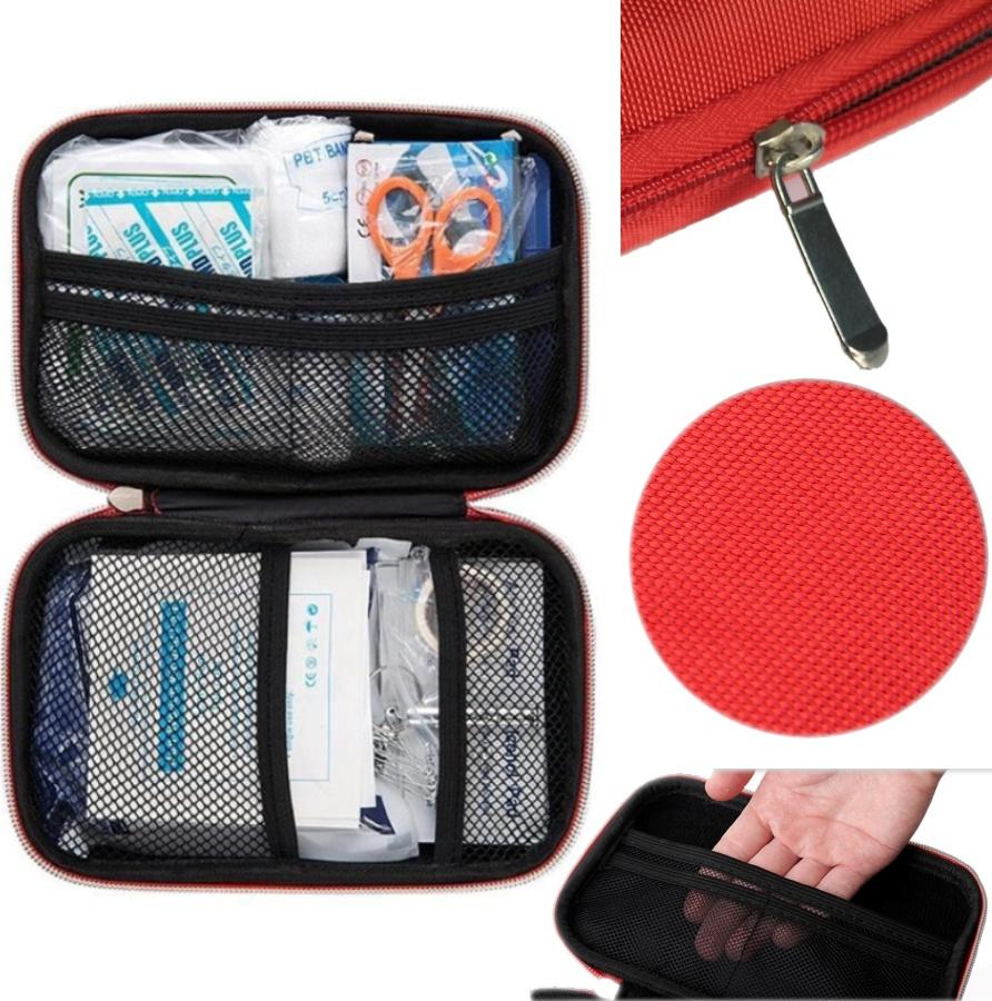 Hộp túi du lịch đựng đồ dùng y tế sơ cứu khẩn cấp nhỏ gọn, hộp khung cứng chống sốc, móp méo