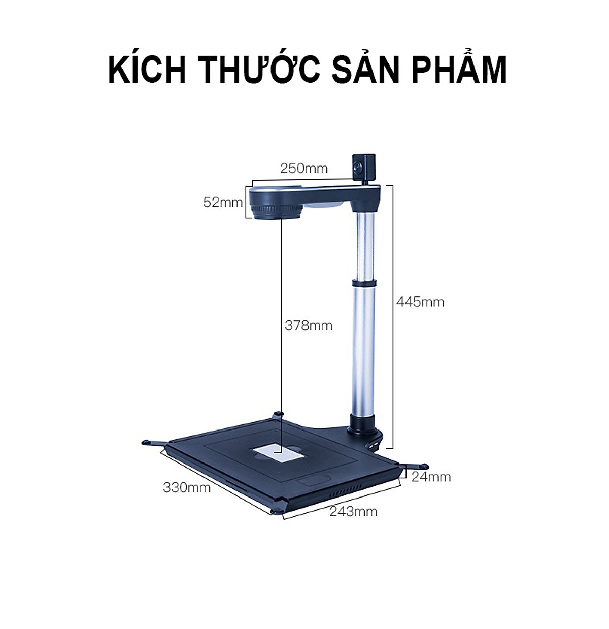 Máy Chiếu Vật Thể Scan Màu Di Động Thông Minh K1080 Lấy Nét Tự Động Scan Tài Liệu A3/A4/A5/A6/A7