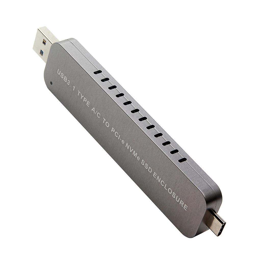 M.2    SSD Enclosure to USB3.1 Type-A/C  10Gbps M.2 SSD