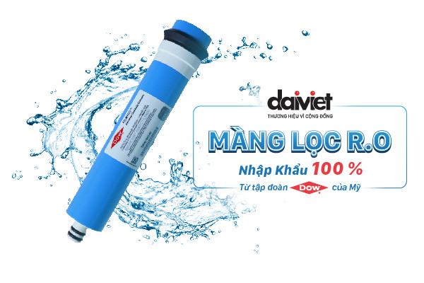 Màng lọc RO DOW của Đại Việt được nhập khẩu 100% từ Mỹ