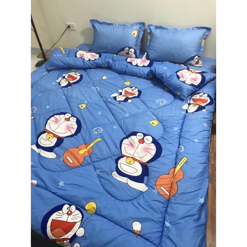 Sét phao 5 món cotton poly chăn ga gối + vỏ ôm