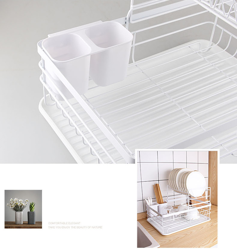 KỆ ĐỰNG CHÉN ĐĨA RÁO NƯỚC MAPLE JOY BLACK 2 TẦNG RÁO NƯỚC