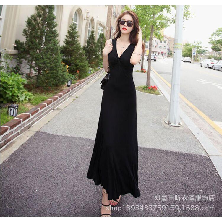 Đầm Maxi thun dài DB32