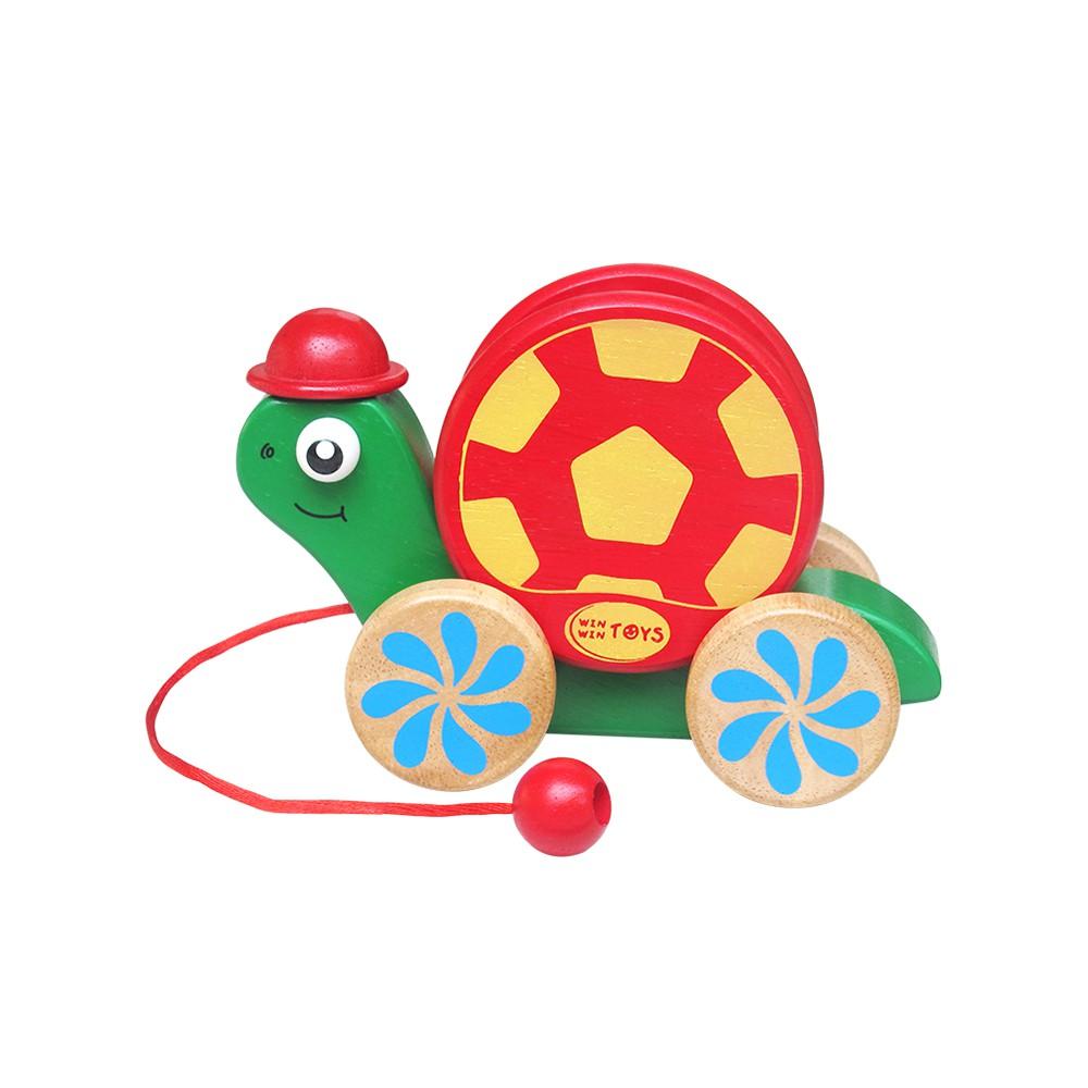 Đồ chơi gỗ Rùa con vui vẻ | Winwintoys 69262 | Kích thích vận động và phân biệt màu sắc | Đạt tiêu chuẩn CE và CR