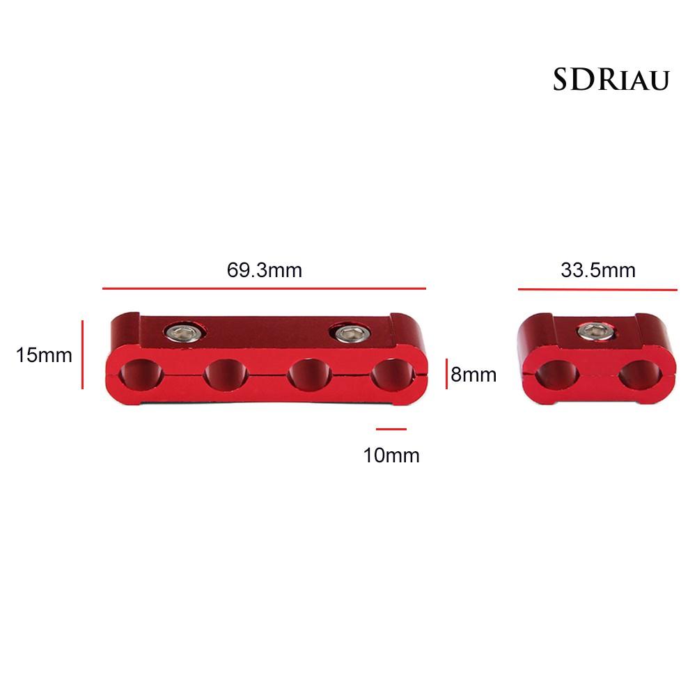 Set 3 Kẹp Tách Dây Cáp 4 Lỗ Bằng Hợp Kim Nhôm