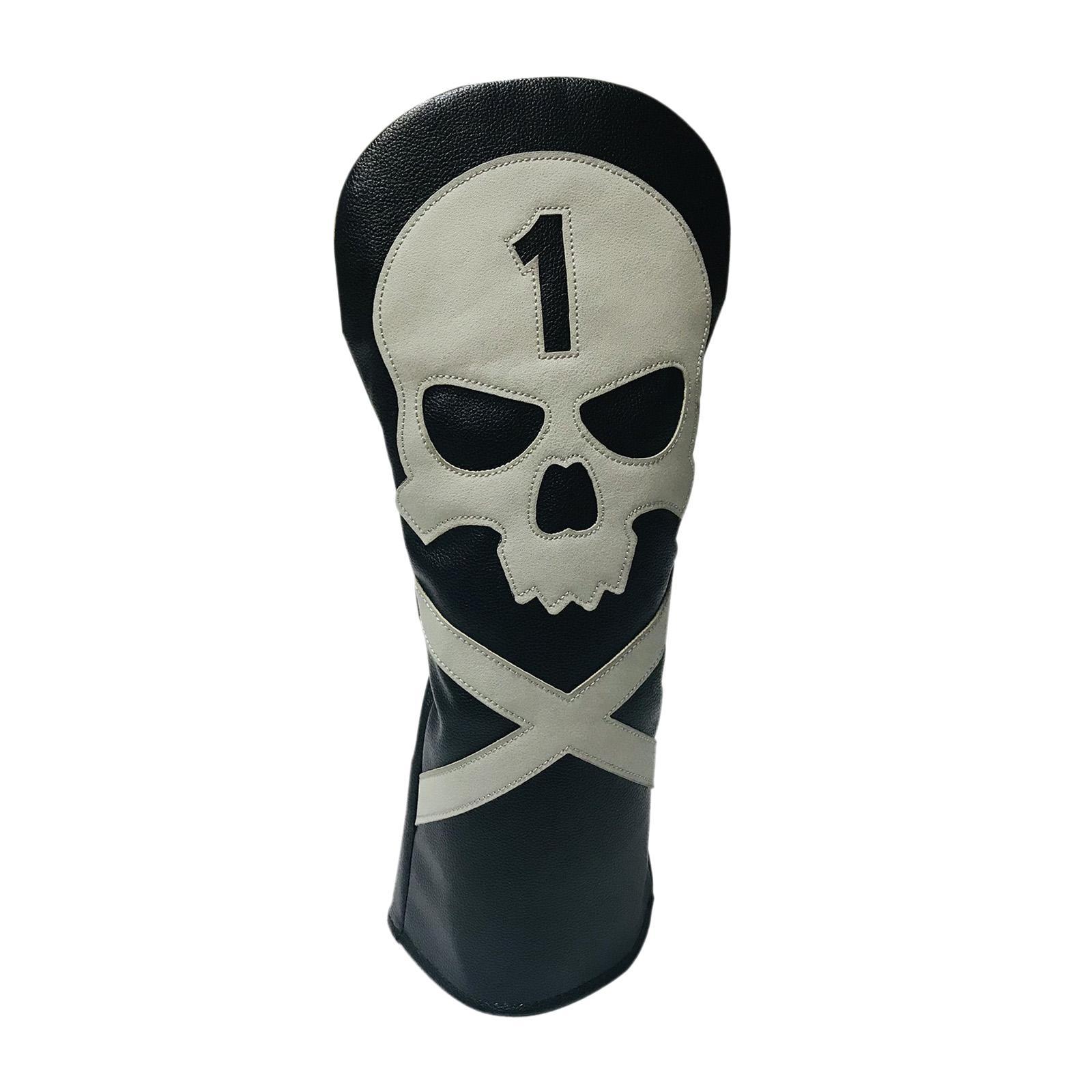 2pcs Waterproof Skull Golf Head Cover Club Headcover Case Guard Accessories