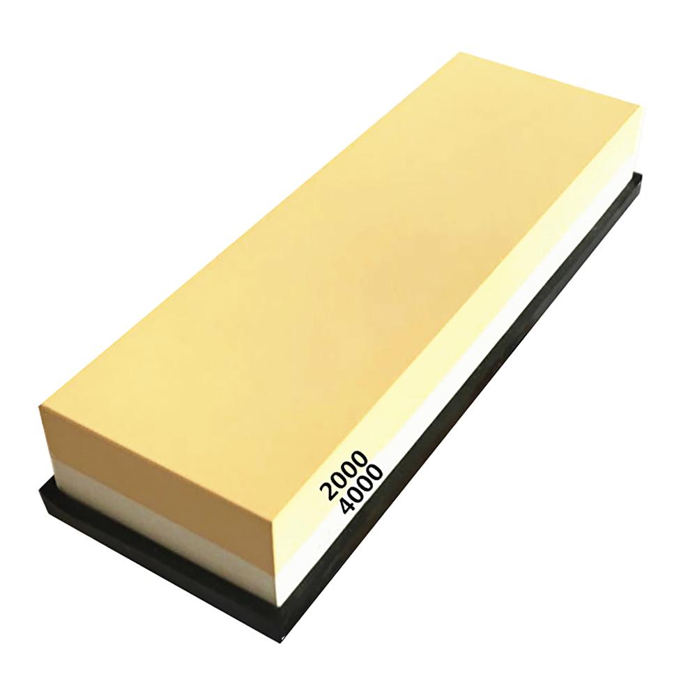 Đá mài dao kép 2000/4000, kết hợp thô và mịn,Được làm bằng corundum trắng chất lượng cao