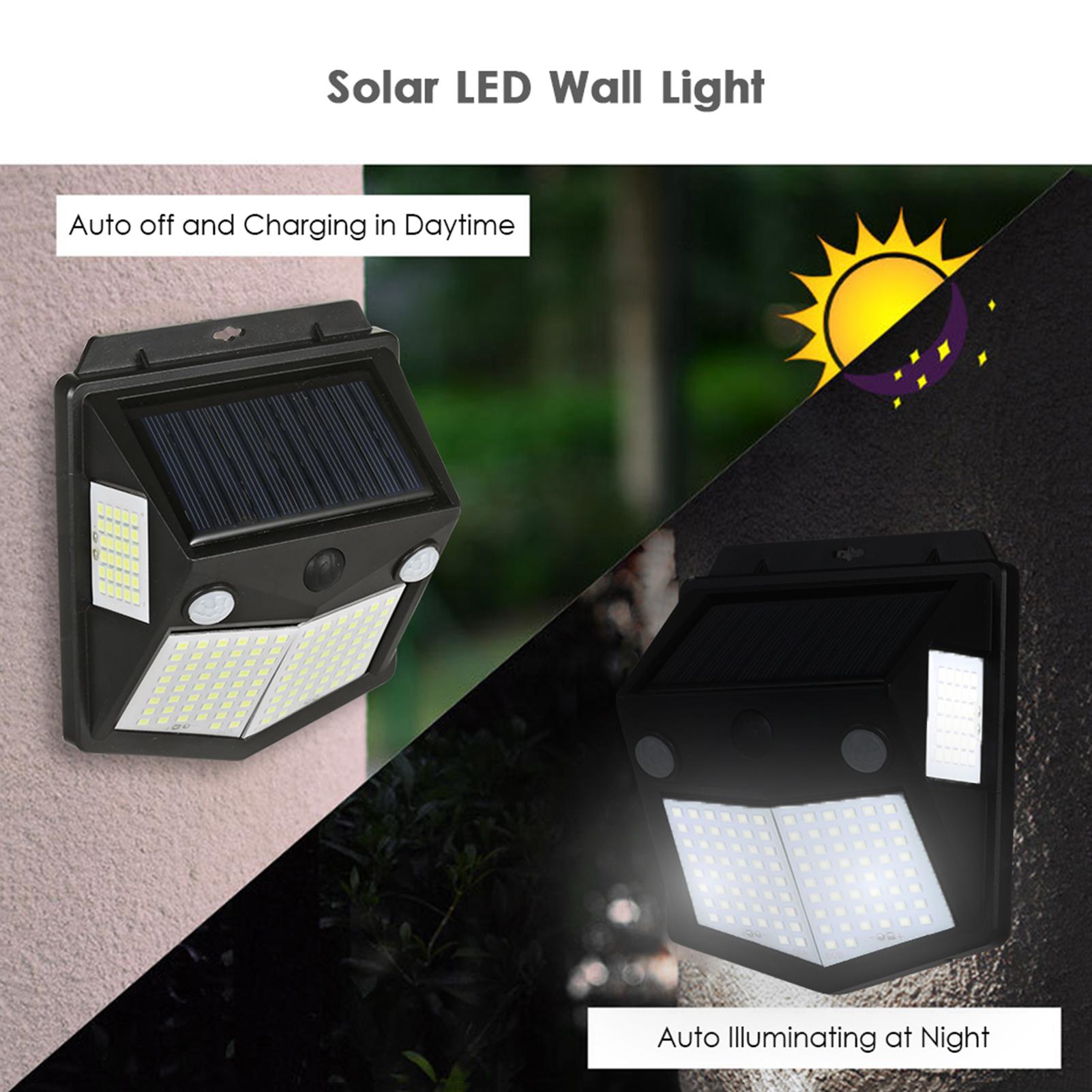 Cặp Đèn năng lượng mặt trời Ngoài trời Không dây 160 LED IP65 chống thấm nước