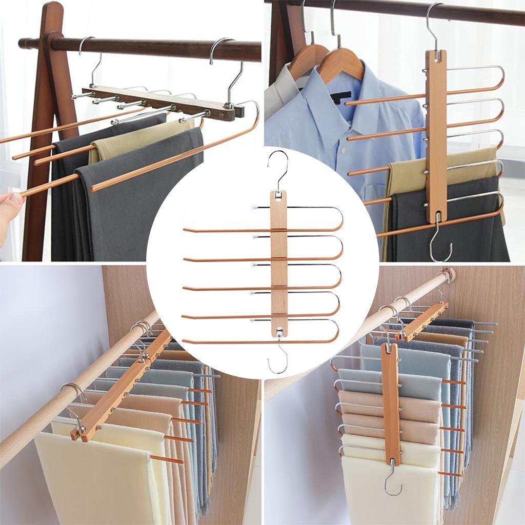 Space Saving Hangers Multi-function Closet Organizer Hanger Clothes Pants