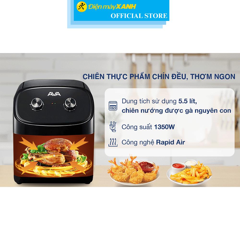 Nồi chiên không dầu AVA 55K07A 5.5 lít - Hàng Chính Hãng