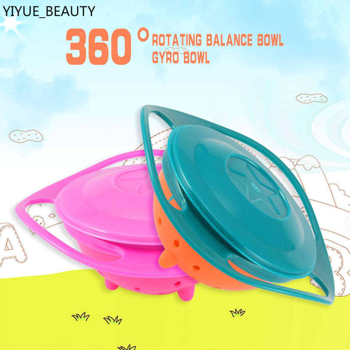 Tô Nhựa Xoay 360 Độ Chống Đổ Cho Bé