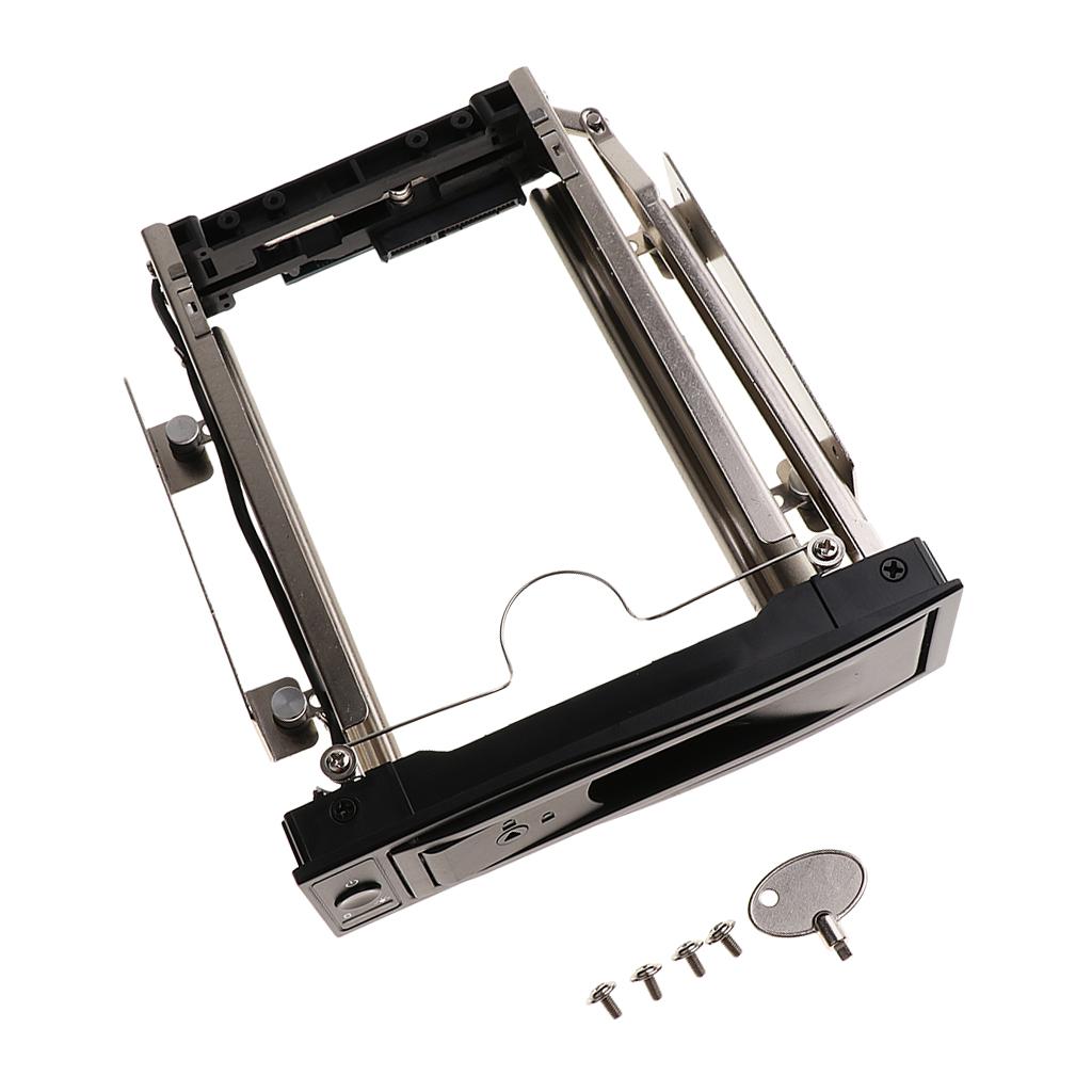 3.5'' HDD SATA Hot Swap Internal Enclosure Mobile Rack Caddy & Key Lock #2
