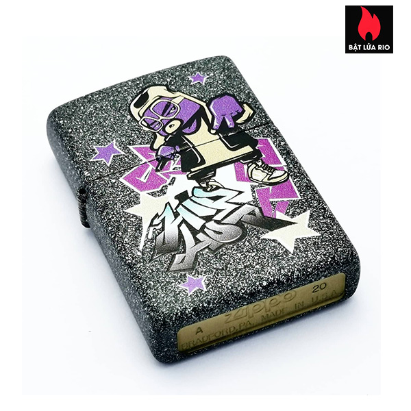 Bật Lửa Zippo Asia 211-C-000003 – Hip Hop Design – Iron Stone