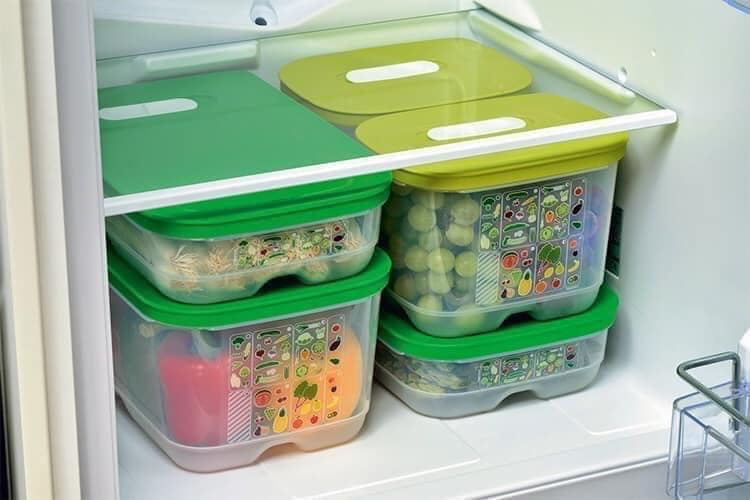 Bộ Hộp Tupperware Trữ Mát Có Nút Hô Hấp Ventsmart 6 Hộp - Nữ Hoàng Trữ Mát - Tươi Đến 3 Tuần