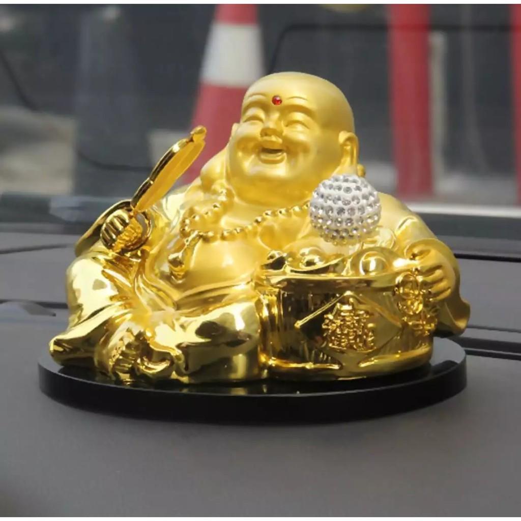 TƯỢNG PHẬT DI LẶC Chạy năng lượng mặt trời, Có ngăn chứa nước hoa, Phong thuỷ xe hơi