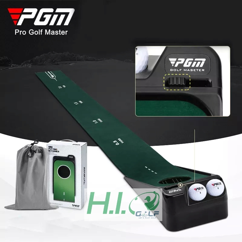 Thảm tập Putt Golf PGM hồi bóng tự động bằng điện – CH318