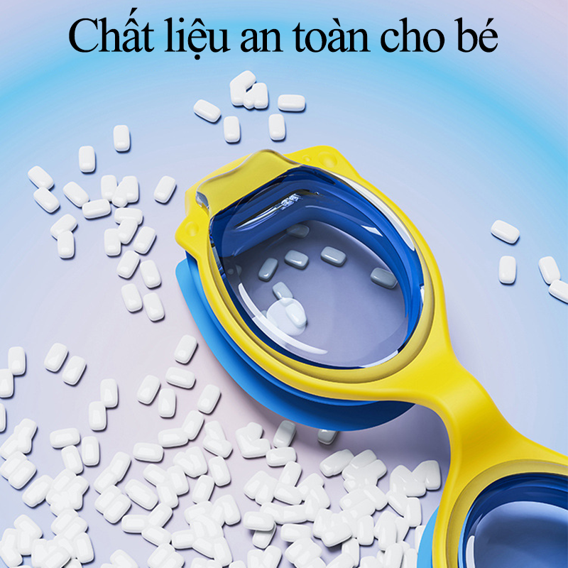 Kính Bơi Cho Bé Cao Cấp Trong Suốt Cấu Tạo 3 Lớp Chống Sương Mù Dây Silicon Kèm Mũ Bơi Cho Trẻ Em Đi Biển Độ Nét Cao Dễ Chịu Không Đau Mắt Kính Lặn Chống Thấm Nước Đệm Silicon An Toàn Cho Trẻ Em Kính Mũ Bơi