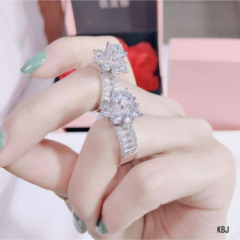 Nhẫn kiểu đính đá phong cách Hàn quốc cho nữ