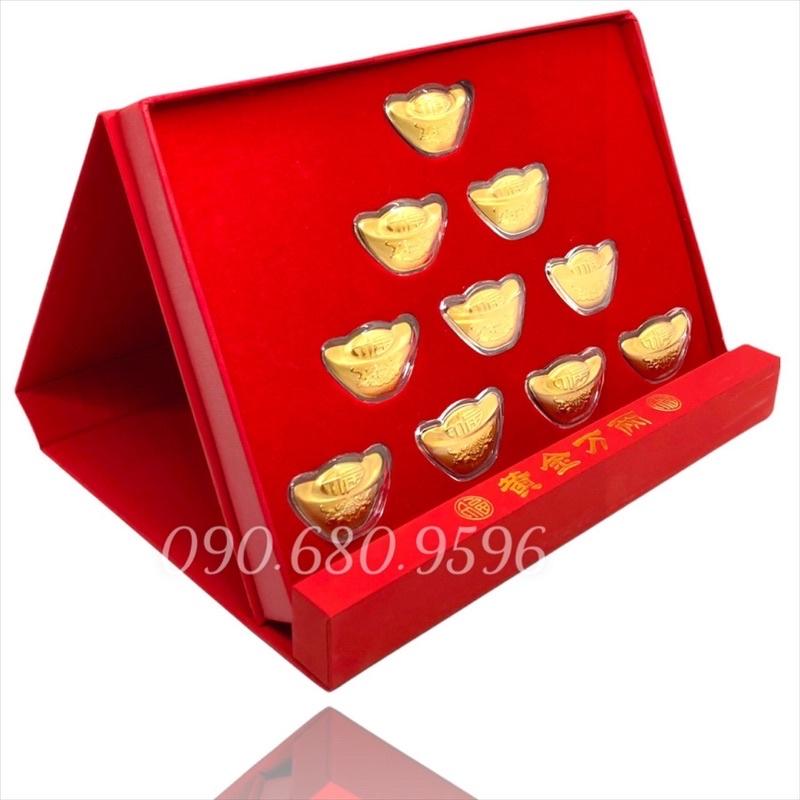 Hộp Quà Tết 10 Thỏi Kim Nguyên Bảo
