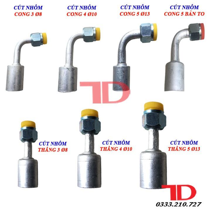 Cút Nhôm thẳng, cong Phi 8 Phi 10 Phi 13