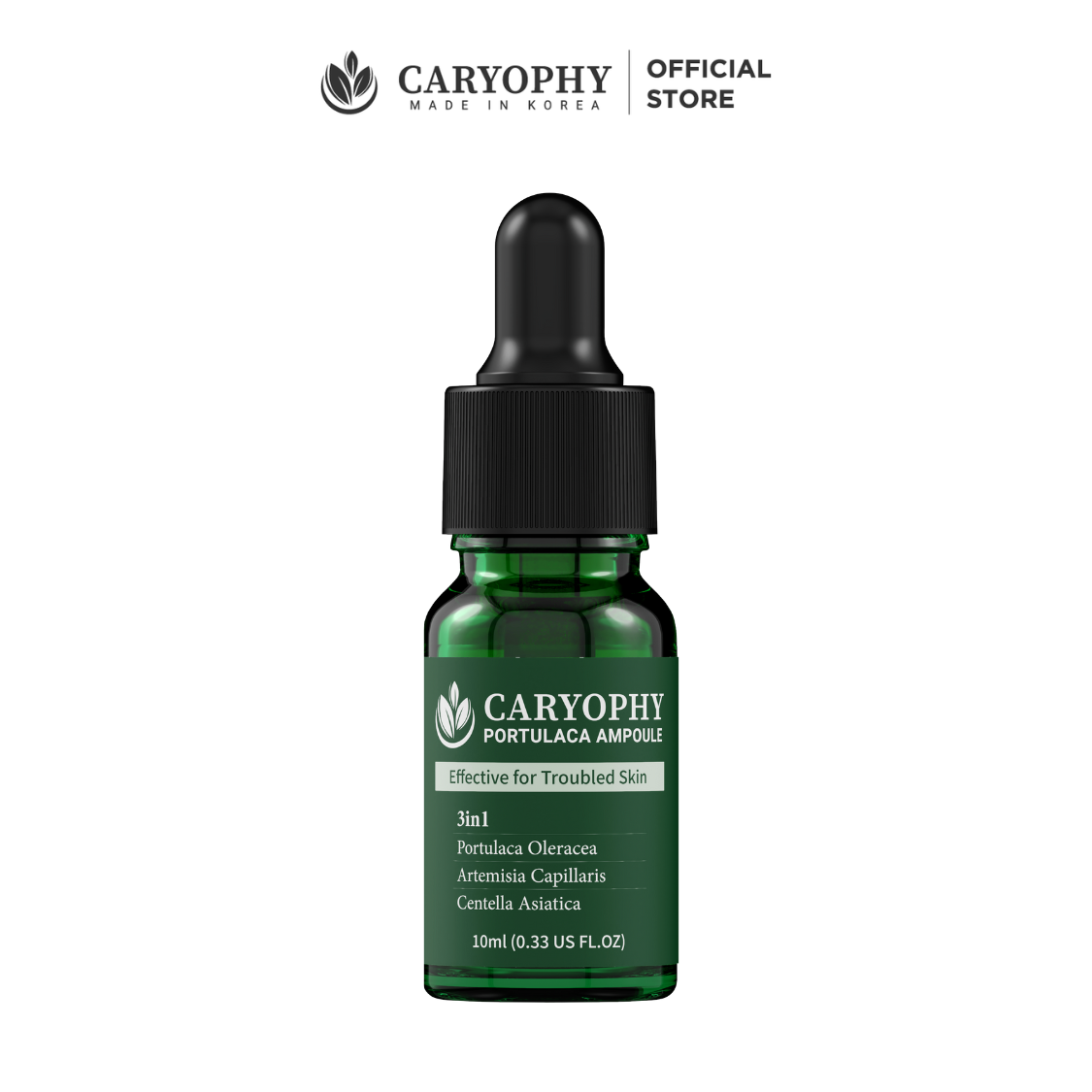 Combo 2 serum giảm mụn mờ thâm Caryophy Portulaca Ampoule 10ml