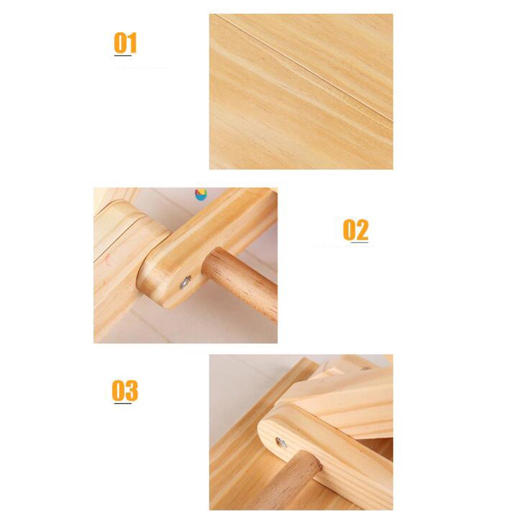 Foldable Small Wood Stool Heavy Duty Fishing Chair Seat for Kids Adults