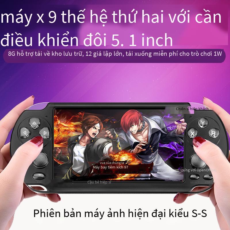 Phong cách mới nhất phiên bản nâng cấp X9-S máy chơi game cầm tay PSP cầm tay 5.1 inch điều khiển từ xa đôi 8G arcade nhà máy sản xuất đồ chơi trẻ em